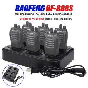 CARGADOR MÚLTIPLE PARA 6 RADIOS BAOFENG BF-888S / BATERÍAS BL-1