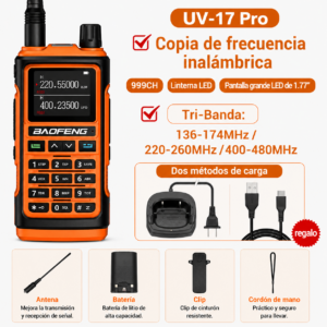 BAOFENG UV-17 PRO – ¡Escanea y clona canales!