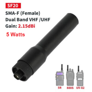 📡 ANTENA DOBLE BANDA VHF/UHF SMA-F – 144/430 MHZ - 6cm