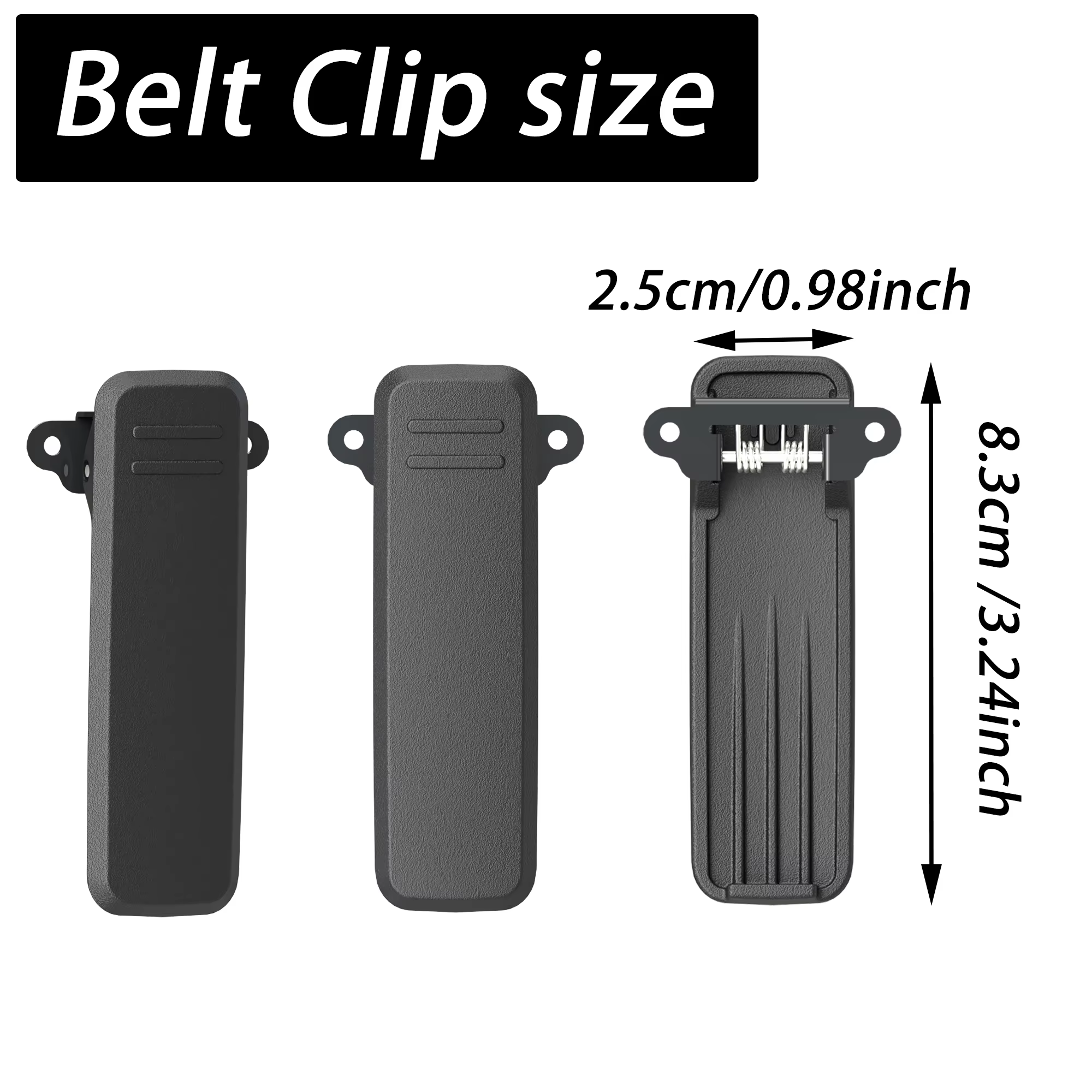 CLIP DE CUELGUE BAOFENG UV21-UV5RH-UV17 U OTROS - Imagen 2